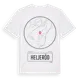 White t-shirt med Heljeröd t-shirt