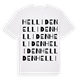 White t-shirt med Helliden ordlek t-shirt
