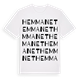 White t-shirt med Hemmanet ordlek t-shirt