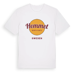 Hemmet cirkel t-shirt – ekologisk bomull t-shirt från Pinshirt