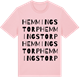 Pink Cotton t-shirt med Hemmingstorp ordlek t-shirt