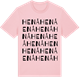 Pink Cotton t-shirt med Henå ordlek t-shirt