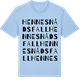 Blue Soul t-shirt med Hennes nåds fall ordlek t-shirt