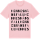 Pink Cotton t-shirt med Hennes nåds fall ordlek t-shirt