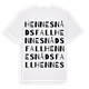 Hennes nåds fall ordlek t-shirt