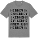 Mid Heather Gray t-shirt med Henneviken ordlek t-shirt