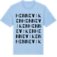 Blue Soul t-shirt med Henneviken ordlek t-shirt