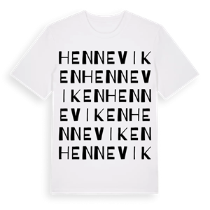 Henneviken ordlek t-shirt – ekologisk bomull t-shirt från PinShirt