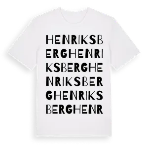 Henriksberg ordlek t-shirt – ekologisk bomull t-shirt från Pinshirt