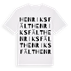 White t-shirt med Henriksfält ordlek t-shirt