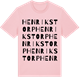 Pink Cotton t-shirt med Henrikstorp ordlek t-shirt