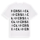 White t-shirt med Hensbacka ordlek t-shirt