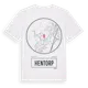 White t-shirt med Hentorp t-shirt