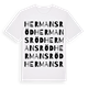 White t-shirt med Hermansröd ordlek t-shirt