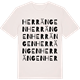 Vintage White t-shirt med Herrängen ordlek t-shirt