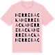 Pink Cotton t-shirt med Herrebacka ordlek t-shirt