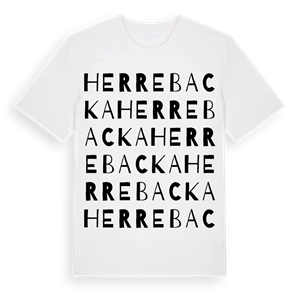 Herrebacka ordlek t-shirt – ekologisk bomull t-shirt från Pinshirt