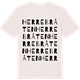 Vintage White t-shirt med Herrebråten ordlek t-shirt