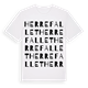 White t-shirt med Herrefallet ordlek t-shirt