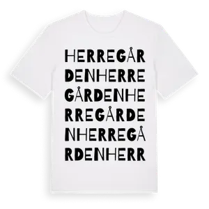Herregården ordlek t-shirt – ekologisk bomull t-shirt från Pinshirt