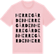 Pink Cotton t-shirt med Herregården ordlek t-shirt