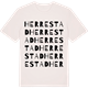 Vintage White t-shirt med Herrestad ordlek t-shirt
