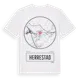 White t-shirt med Herrestad t-shirt