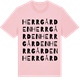 Pink Cotton t-shirt med Herrgården ordlek t-shirt