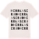 Vintage White t-shirt med Herrkaserud ordlek t-shirt