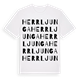 White t-shirt med Herrljunga ordlek t-shirt