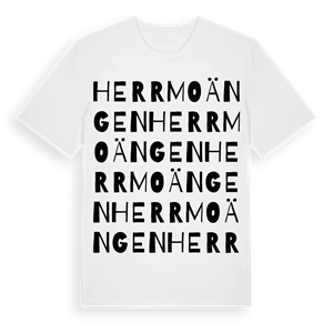 Herrmoängen ordlek t-shirt – ekologisk bomull t-shirt från Pinshirt