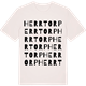 Vintage White t-shirt med Herrtorp ordlek t-shirt