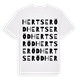 Hertseröd ordlek t-shirt