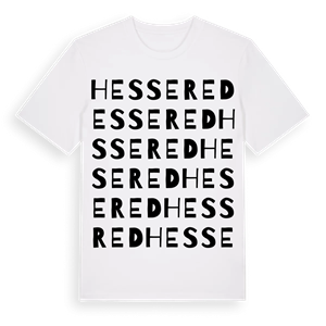 Hessered ordlek t-shirt – ekologisk bomull t-shirt från Pinshirt