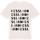 Vintage White t-shirt med Hessland ordlek t-shirt