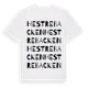 White t-shirt med Hestrebacken ordlek t-shirt