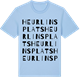 Blue Soul t-shirt med Heurlins Plats ordlek t-shirt