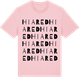 Pink Cotton t-shirt med Hiared ordlek t-shirt