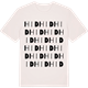 Vintage White t-shirt med Hid ordlek t-shirt