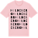 Pink Cotton t-shirt med Hildeberg ordlek t-shirt