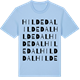 Blue Soul t-shirt med Hildedal ordlek t-shirt