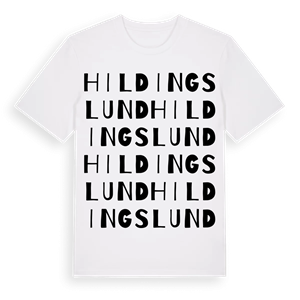Hildingslund ordlek t-shirt – ekologisk bomull t-shirt från Pinshirt