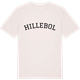 Vintage White t-shirt med Hillebol böjd t-shirt