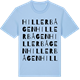Blue Soul t-shirt med Hillerbågen ordlek t-shirt