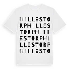 Hillestorp ordlek t-shirt – ekologisk bomull t-shirt från Pinshirt