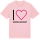 Pink Cotton t-shirt med Jag älskar Himmelsberget t-shirt stort tryck