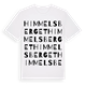White t-shirt med Himmelsberget ordlek t-shirt