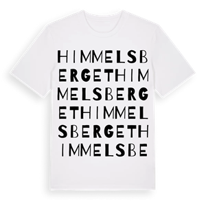 Himmelsberget ordlek t-shirt – ekologisk bomull t-shirt från Pinshirt