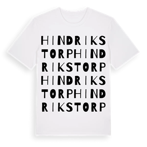Hindrikstorp ordlek t-shirt – ekologisk bomull t-shirt från Pinshirt