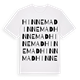 White t-shirt med Hinnemad ordlek t-shirt